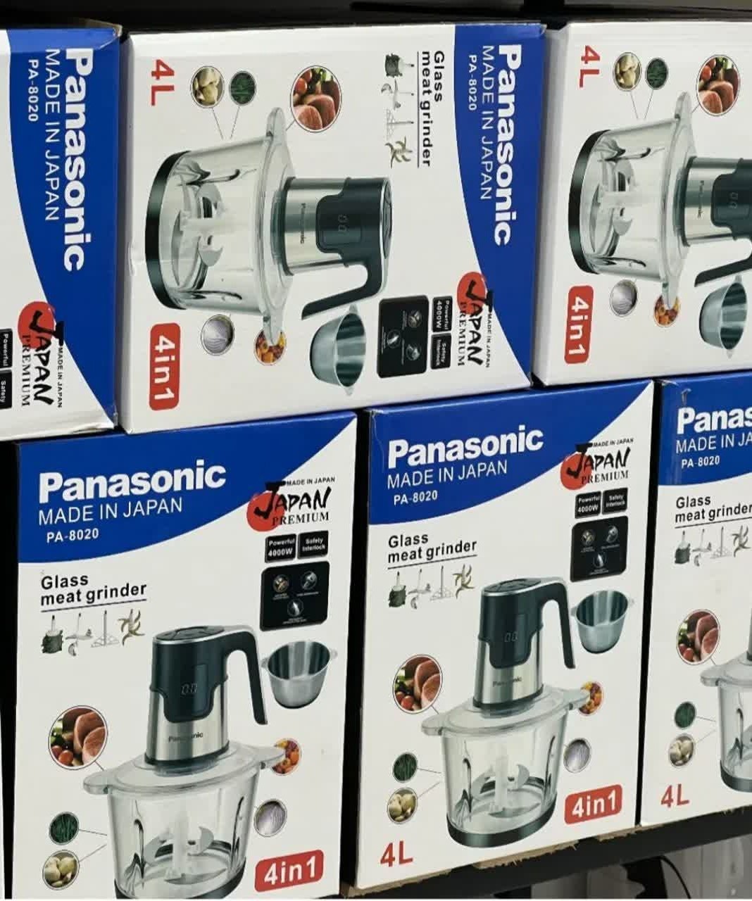 خردکن دو کاسه پاناسونیک مدل PA-8020 با ظرفیت 4 لیتر